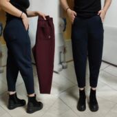 薄款 子春秋季 宽松高腰休闲小脚萝卜哈伦百搭八分裤 2025中老年新款