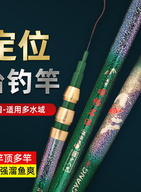 顺畅名洋6H19调超轻超硬高碳素一杆多定位鲤鱼竿大物杆黑坑竞技