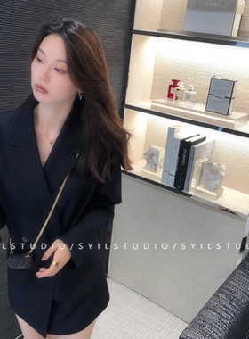 CYX 苏荷艺术家毛边随性精仿廓形西装