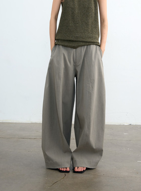 饭馆  量感杨桃裤 立体廓形微肌理感百搭独特休闲裤长裤女