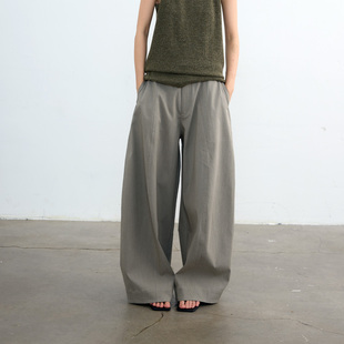 饭馆  量感杨桃裤 立体廓形微肌理感百搭独特休闲裤长裤女