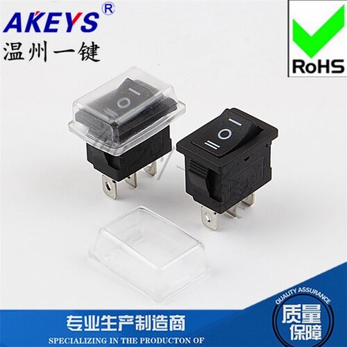 防水船型开关KCD1-103 3脚三档15*21 1500W 带灯饮水机连接器