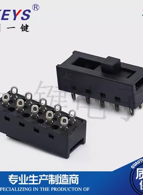 24N02 电吹风机连接器 4档10脚 SS-24-2冷热风筒拨动开关发廊配件