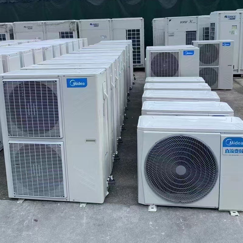 二手美的空调风管机6匹一拖一商用家用冷暖两用内机外机成套搭配