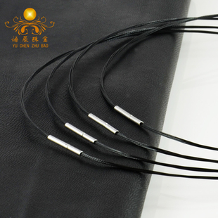 项链绳金吊坠挂绳男女串珠吊坠皮绳编织绳子玉佩蜜蜡钢丝饰品件绳