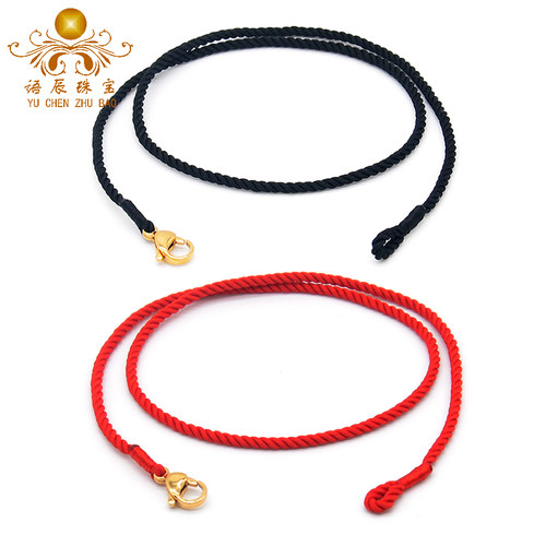 简约款男女士手工编织锁骨项链绳