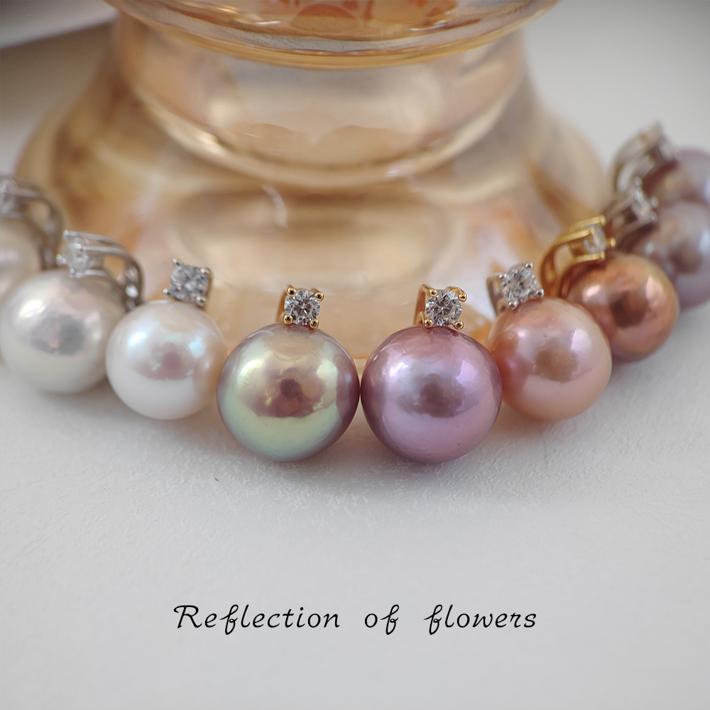 淡水珍珠纯银吊坠经典王妃戴妃10-11-12mm怪色正圆天然爱迪生项链