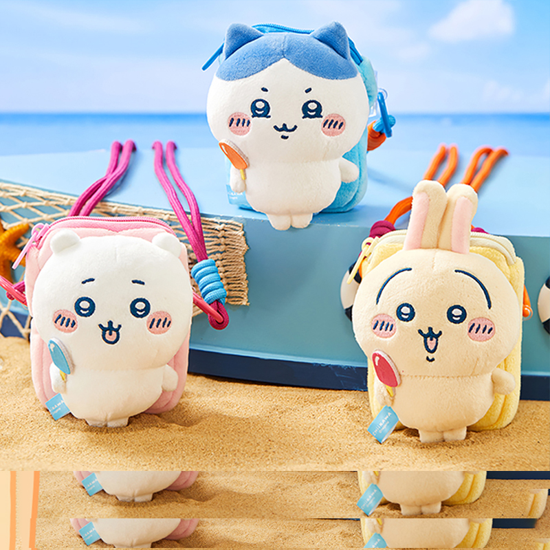 MINISO名创优品Chiikawa夏日季毛绒手机背夹斜挎创意玩偶乌萨奇