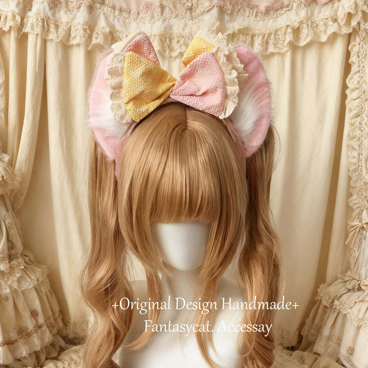 初星lolita甜美少女心毛绒熊耳发箍蝴蝶结奶茶熊kc头箍发饰,饰品/流行首饰/时尚饰品新,发饰,淘宝优惠券,粉丝福利购,淘宝优惠卷