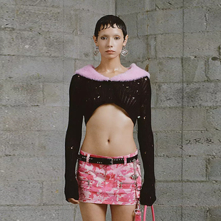 外套女上衣 甜辣妹针织开衫 清69元 收退Heaven双头熊newjieans同款