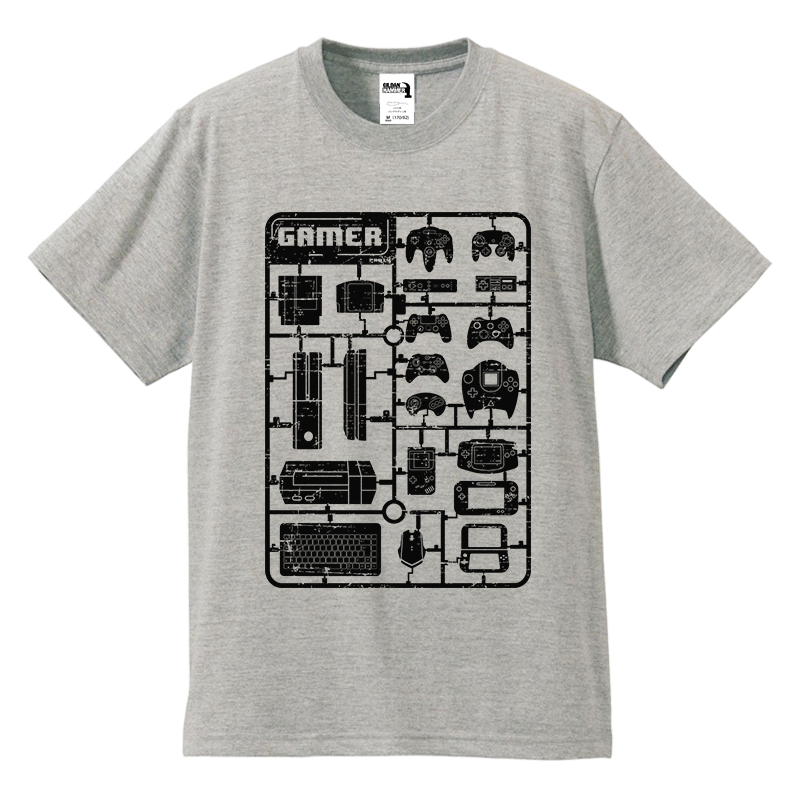 电玩迷游戏机 次世代组合套件模型爱好者发烧友圆领短袖T恤男女