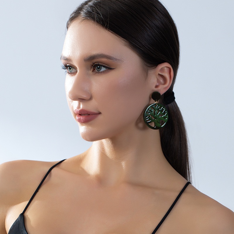 (无耳洞）UNBOX手作夸张几何耳环度假风耳坠简约百搭日常款