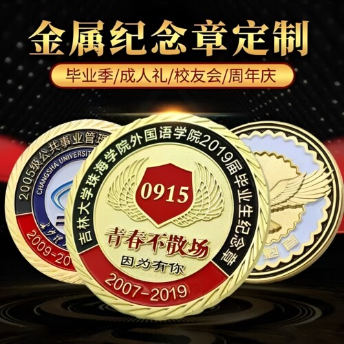 金属徽章纪念章定制18岁成人礼