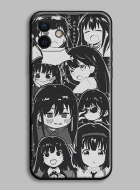 适用苹果11/xr678plusiphone12promax漫画少女日系日漫潮流手机壳
