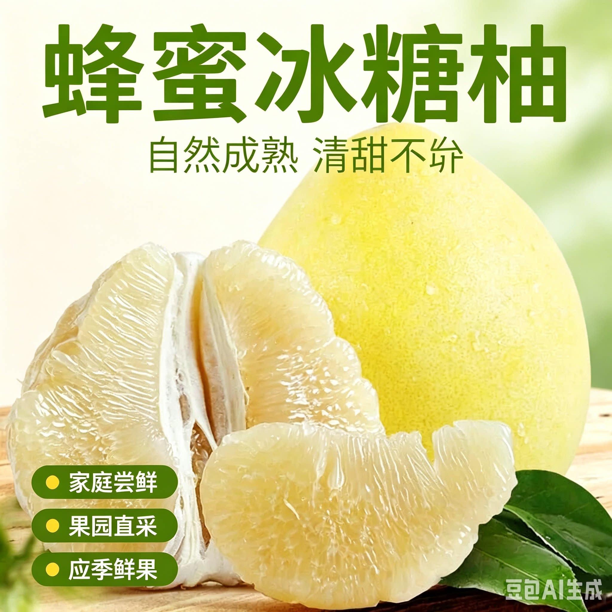 福建平和 蜂蜜冰糖柚农家肥种植 应季水果现摘现发5斤精品包装9斤