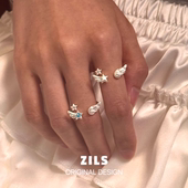 天使星星翅膀戒指女小众设计轻奢高级感食指戒甜酷可爱高颜值指环