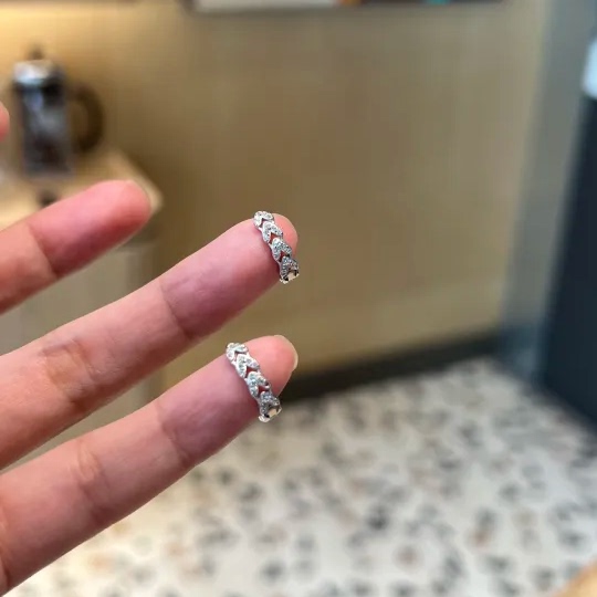 满钻爱心耳环女轻奢小众高级感