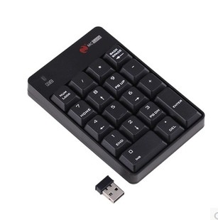 包邮 机笔记本财务会计无线数字小键盘 台式 2.4G无线数字键盘