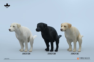 JXK 静态动物模型 适合搭配12寸兵人手办 半蹲拉布拉多