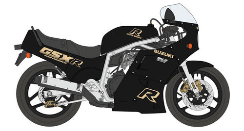 长谷川预售GSX-R750(H)拼装模型