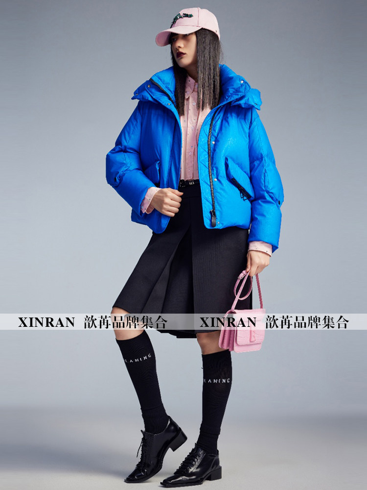 歆苒【滨系列】23冬季新款免洗短款加厚流行面包服羽绒服外套117