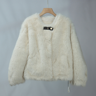 272羊羔绒外套女秋冬季 加厚皮毛一体毛茸茸短外套上衣 新款