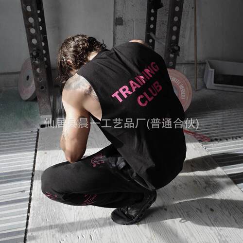 UVU罗纹背心修身透气欧美明星同款UKDRIPDRILL街头潮流美式