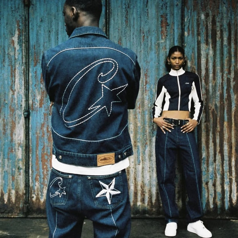 Corteiz牛仔外套装UKDRIPDRILL