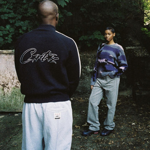 Corteiz长袖毛衣针织欧美恶魔岛UKDRIPDRILL嘻哈说唱休闲保暖