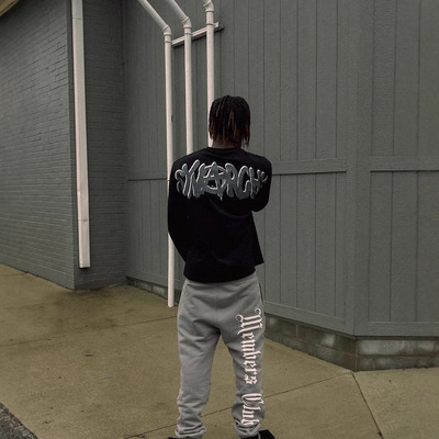 syna长袖毛衣欧美明星同款UKDRIPDRILL嘻哈说唱休闲时尚保暖