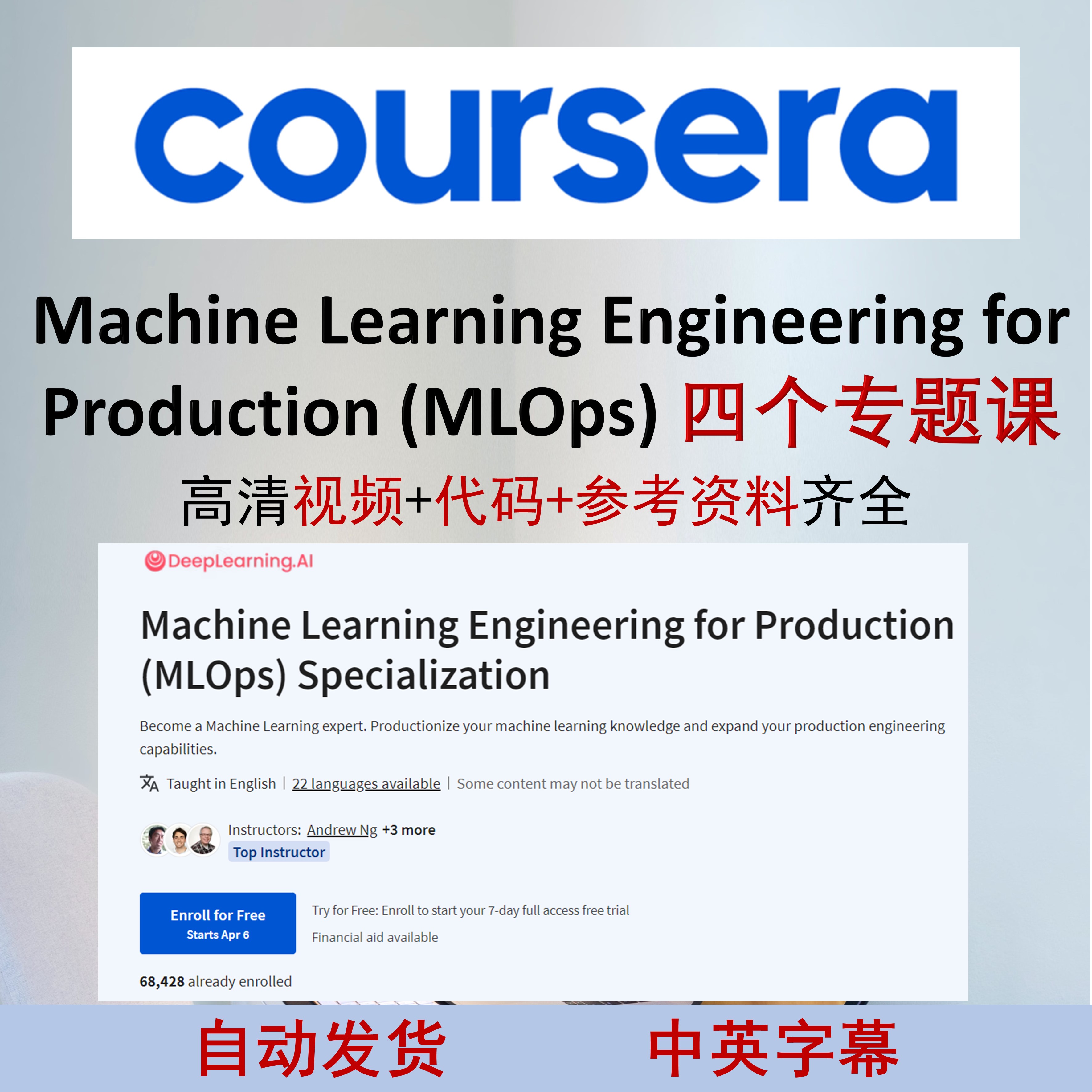 Machine Learning Engineering for Production(MLOps)机器学习