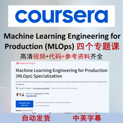 Machine Learning Engineering for Production (MLOps)机器学习