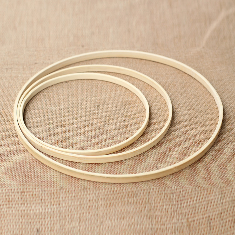 竹圈竹环捕梦网圈手工风铃材料顶部支撑材料婚礼布景装饰材料配件