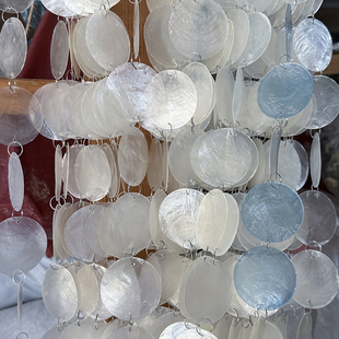 高品质 贝壳串贝母片贝壳帘子门帘挂饰 婚庆展馆装饰 可定制长度