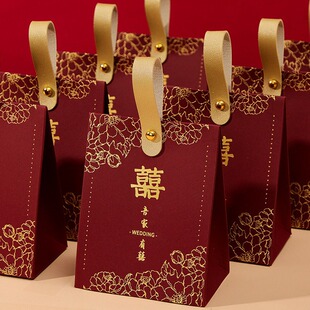 结婚专用喜糖盒2026新款高级感糖盒婚礼伴手礼盒订婚糖果盒子空盒