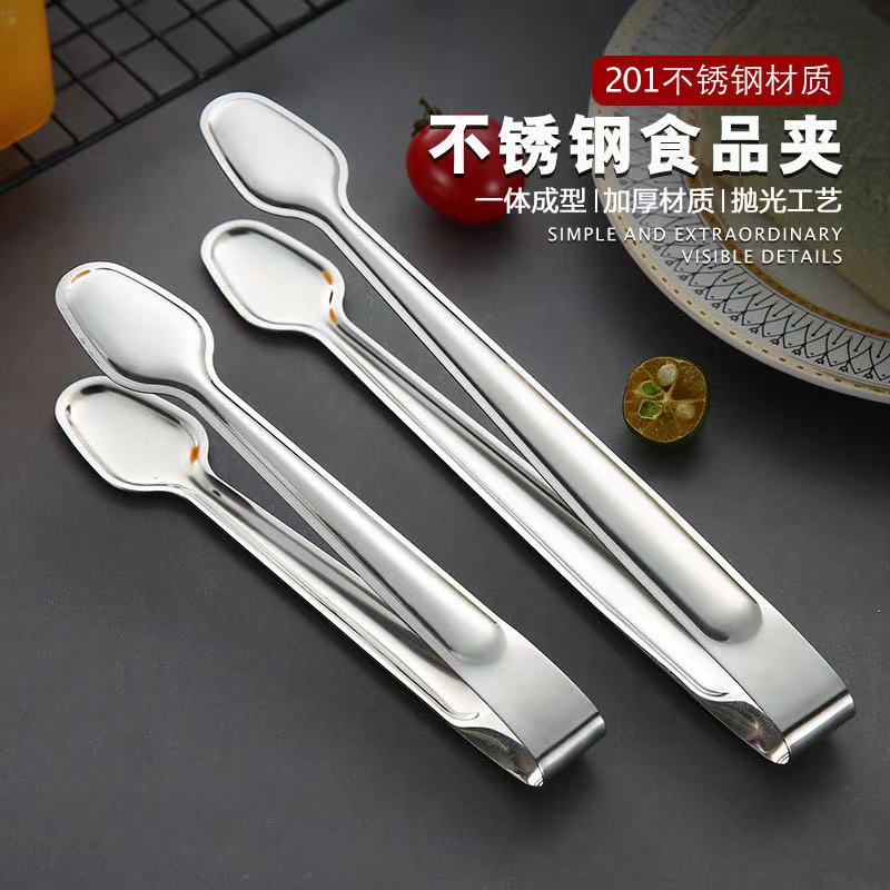 加厚不锈钢毛巾夹食物夹不锈钢食品夹子热毛巾夹冰夹子