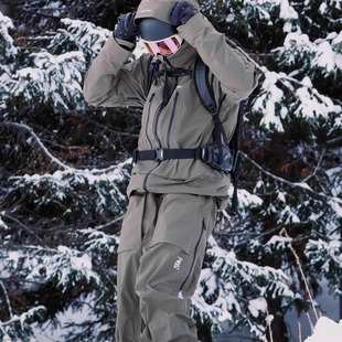 pomt新款3L硬壳旗舰东丽Dermizax单板双板滑雪服冬季防水防寒外套