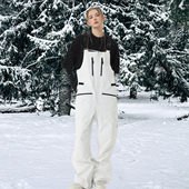 东丽Dermizax雪裤 女款 男士 pomt滑雪背带裤 单板双板3L防水雪地裤