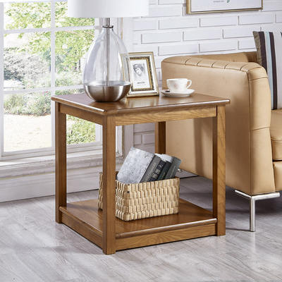 美式实木沙发边几角几客厅边角柜侧边柜方形桌现代简约方几小茶几