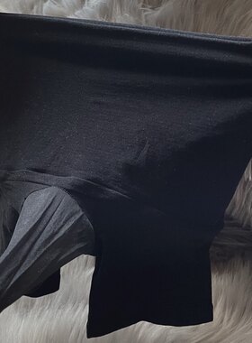 男士情趣丝袜内裤8D薄款透明性感五分高腰无缝平角短裤带JJ套包蛋