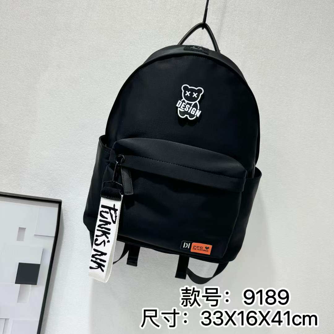 潮流双肩背包日韩原宿风高级质感尼龙布涂鸦个性设计休闲女包包韩