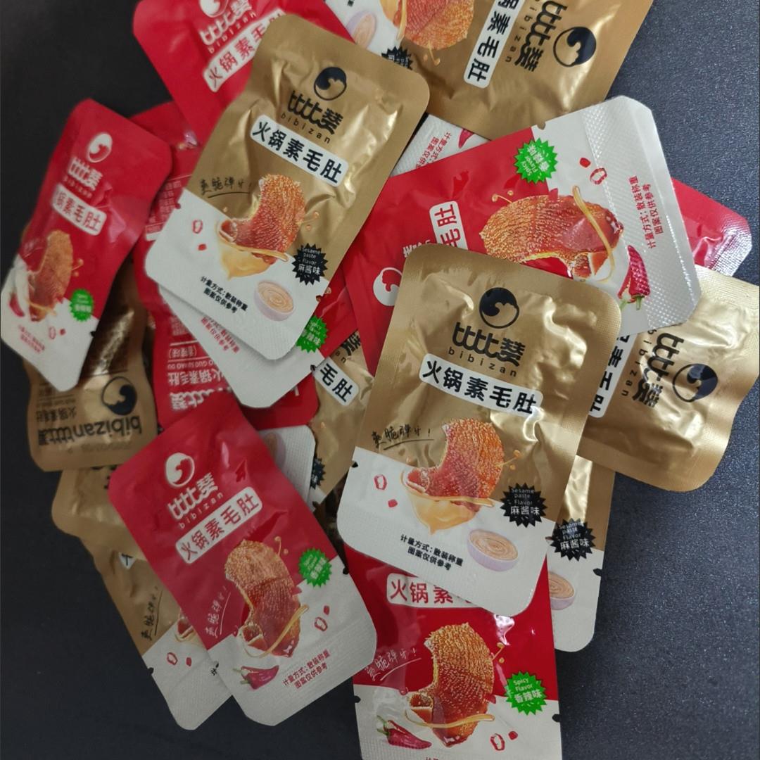 HWV比比赞火锅麻魔素毛肚21g魔芋芋爽丝酱味火锅香辣0解馋休闲零