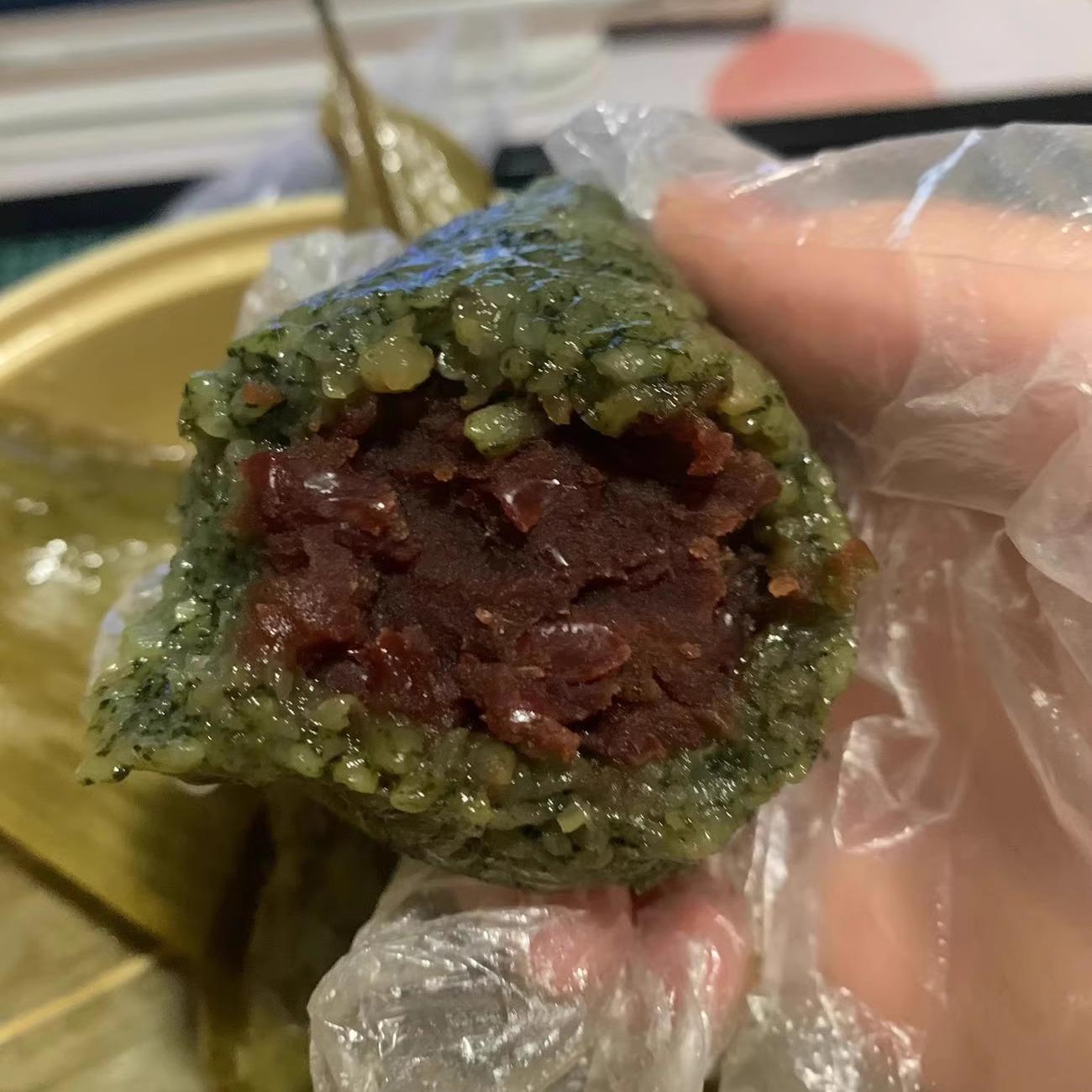 宗傅太空粽子真抹茶味豆沙馅用STX真装甜品即食食速正食