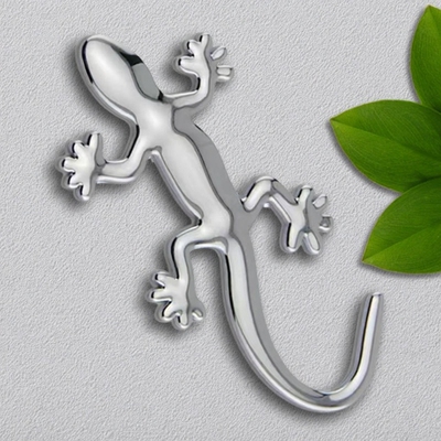 【庇护平安】壁虎金属车贴3D立体贴汽车尾标装饰粘用品车身划痕贴