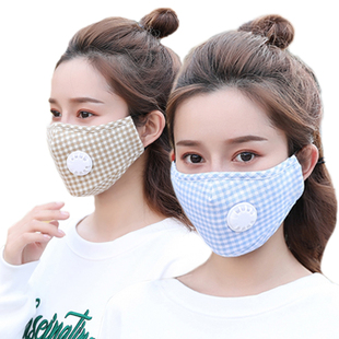 保暖口罩女透气易呼吸不起雾秋冬纯棉布可水洗防风防寒面罩男潮款