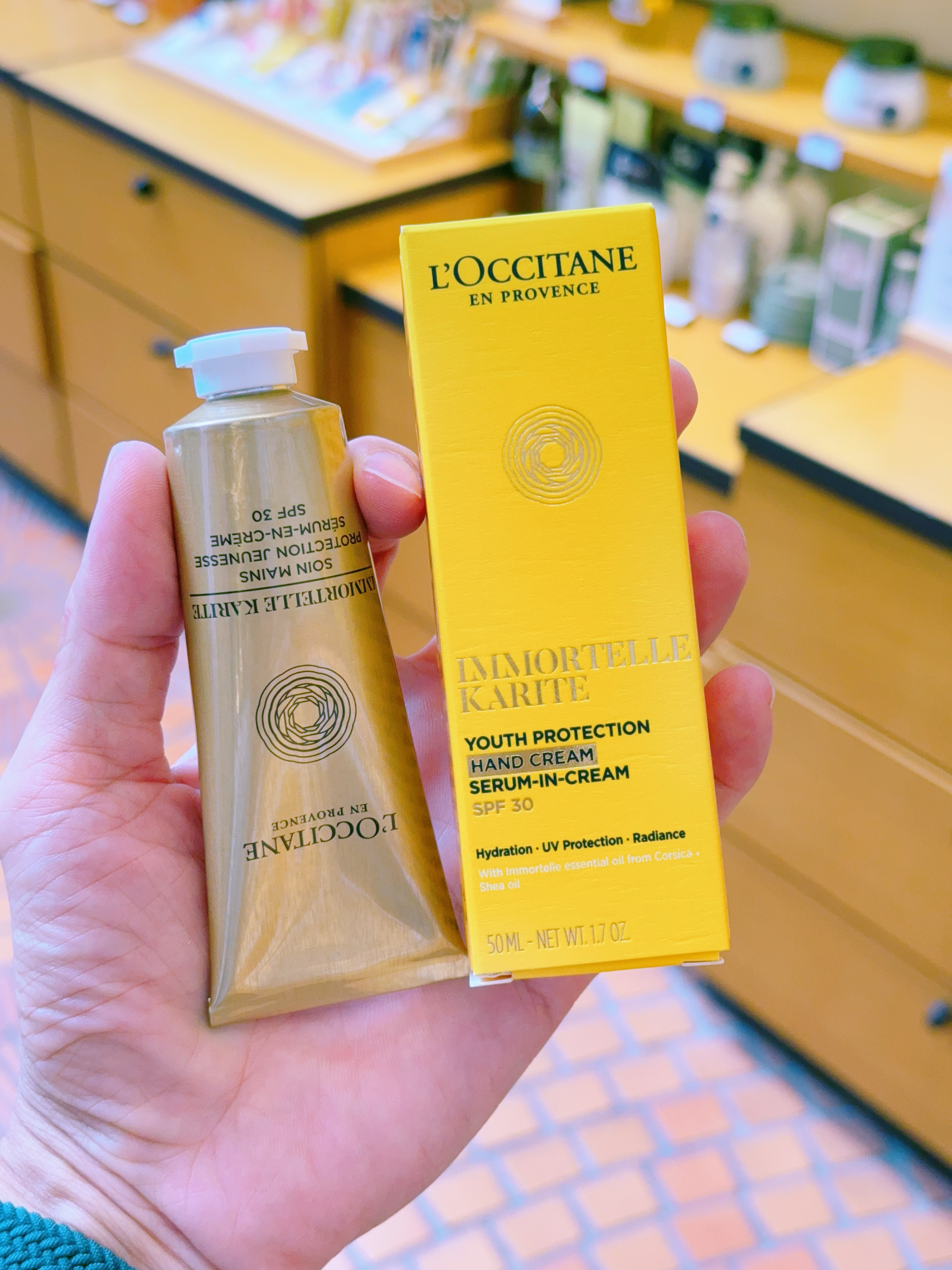 欧舒丹手部防晒精华霜