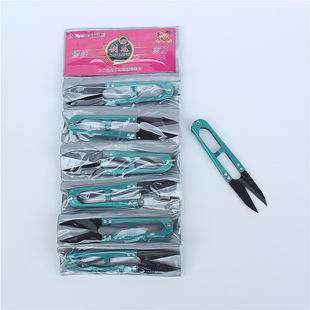 剑龙绿色防滑纱线剪刀 剪线小剪刀 精钢黑头修剪十字绣工具满包邮