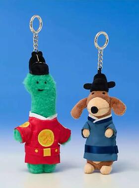 韩国代购JOGUMAN乔古曼绿色恐龙古装装扮恐龙小狗毛绒挂件包礼物