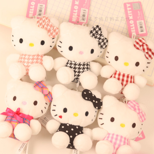 韩国正版三丽鸥千鸟格kitty挂件