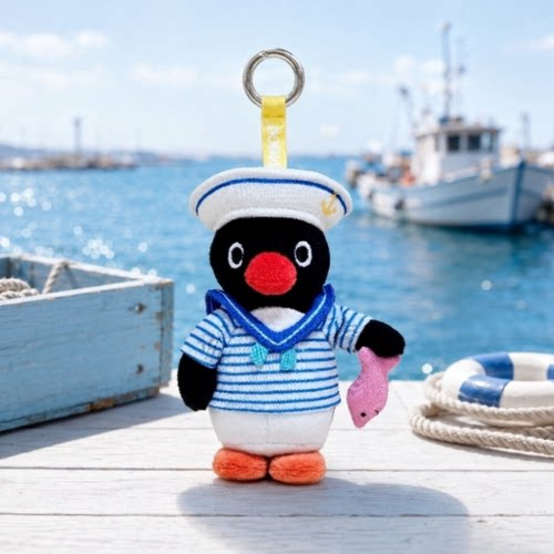 韩国pingu海边水手服企鹅挂件